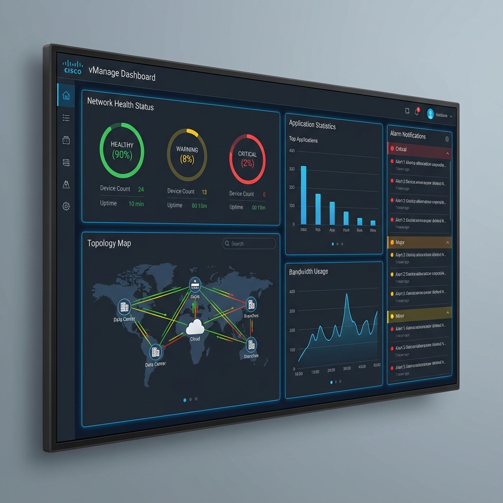 vManage Monitoring Dashboard