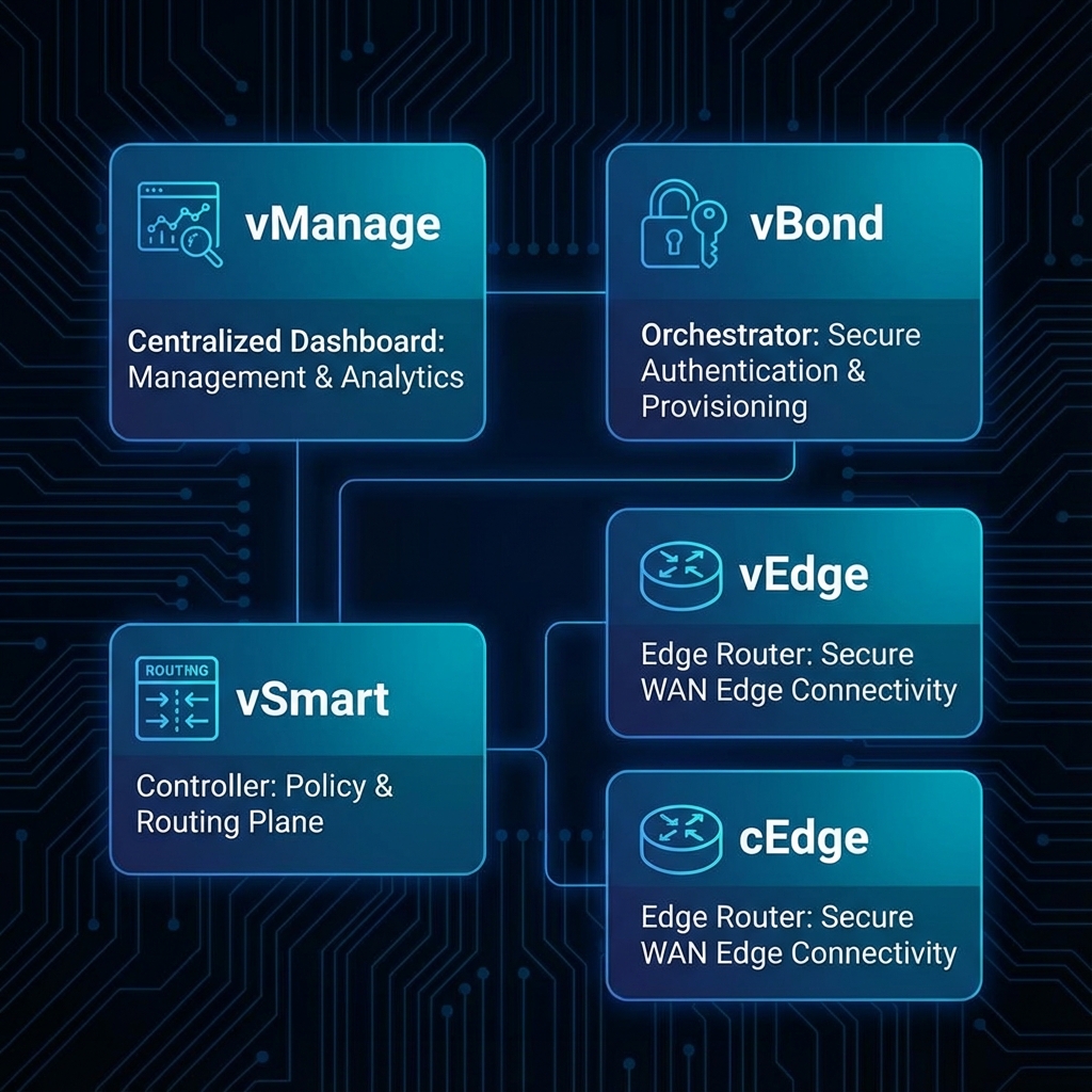 Cisco SD-WAN Components Diagram